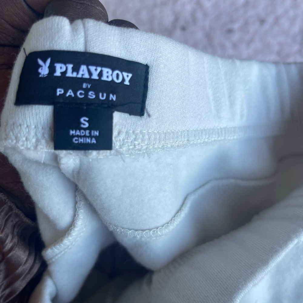 pacsun grey cutoff playboy bunny sweat shorts size small NWT - Picture 3 of 5